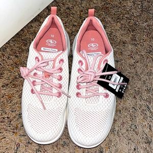 Cream and pink sneakers brand new